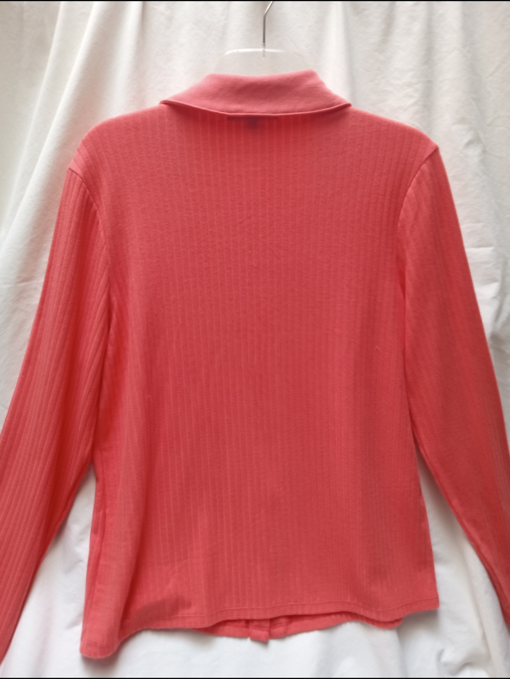Banana Republic Coral Ribbed Button-Down Top - Picture 4 of 4